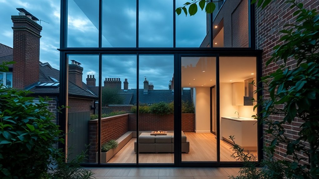Glass Extension Walls Mile End